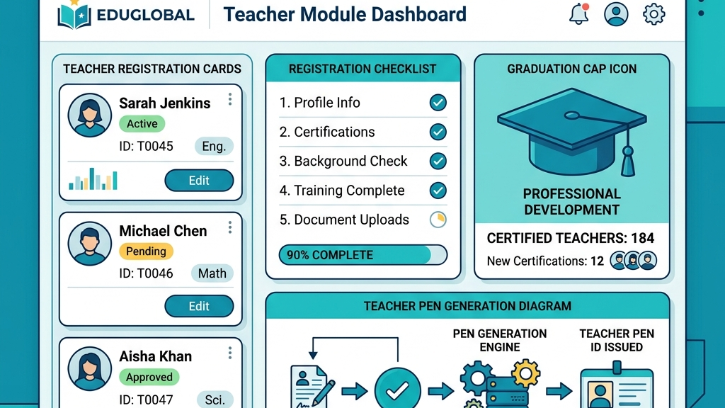 Add New Appointed Teachers and Generate PEN in UDISE Plus