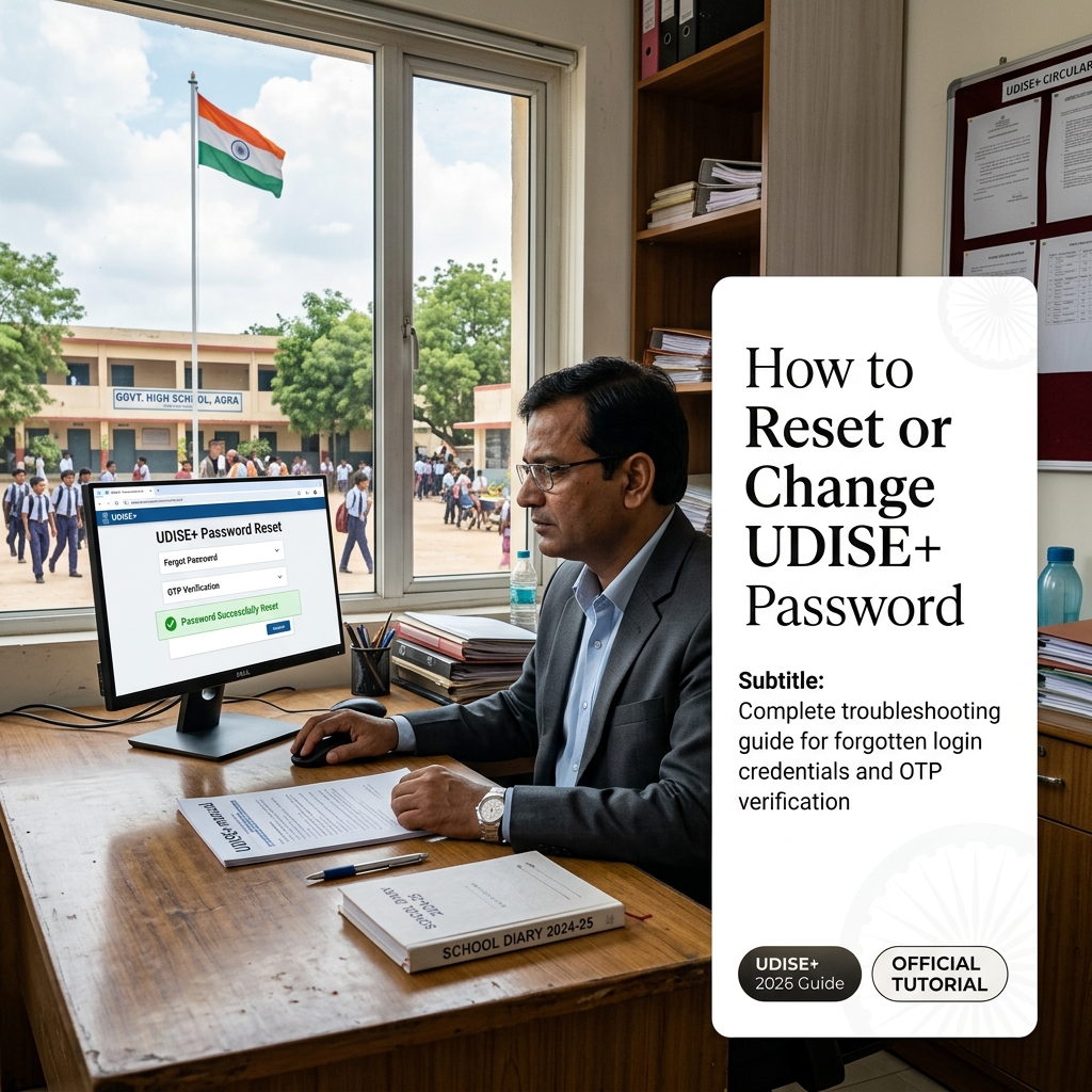 UDISE Plus Password Reset and Mobile Number Update Guide